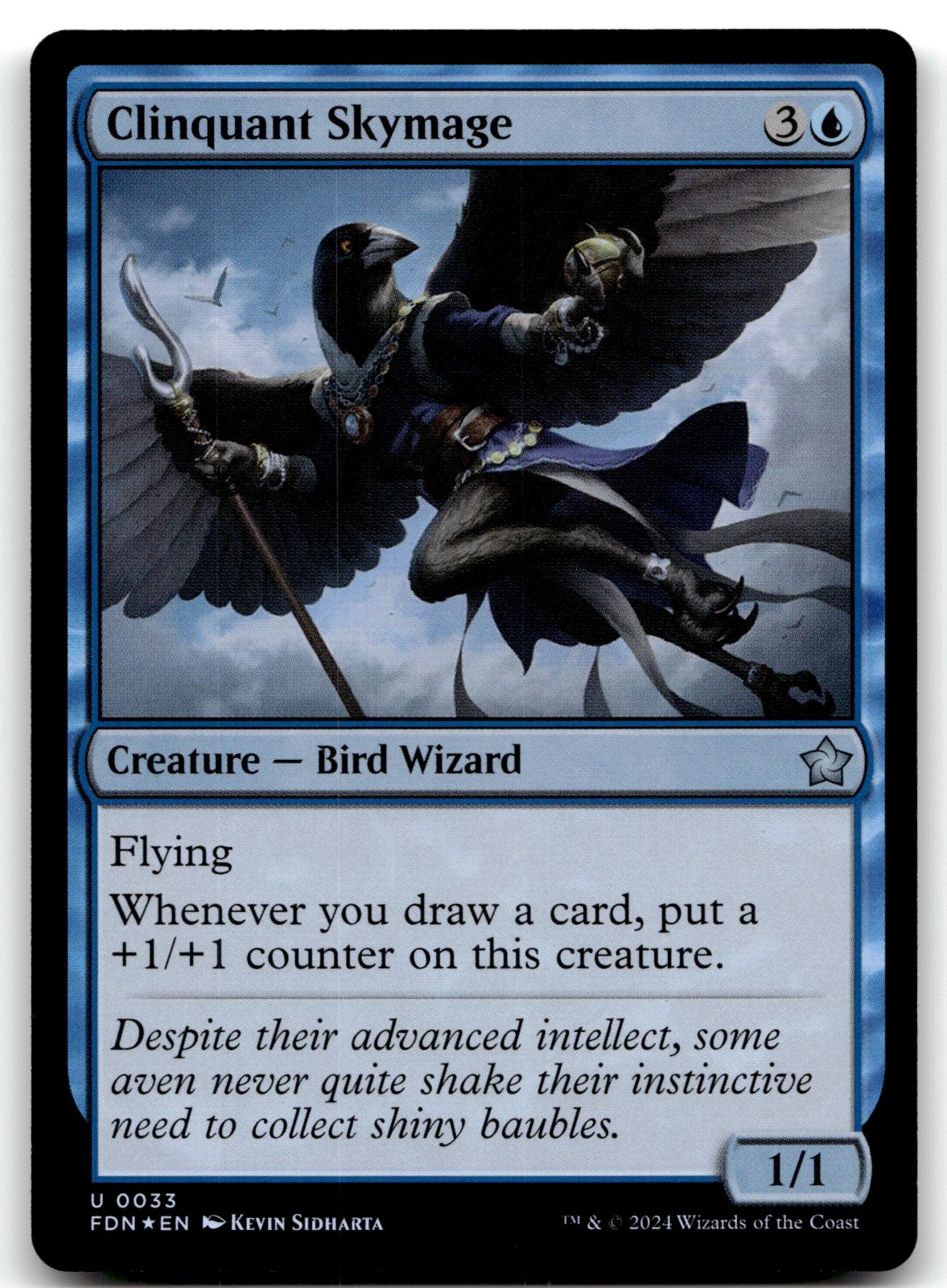 Clinquant Skymage 33 Uncommon Foundations Magic: The Gathering Foil Near Mint