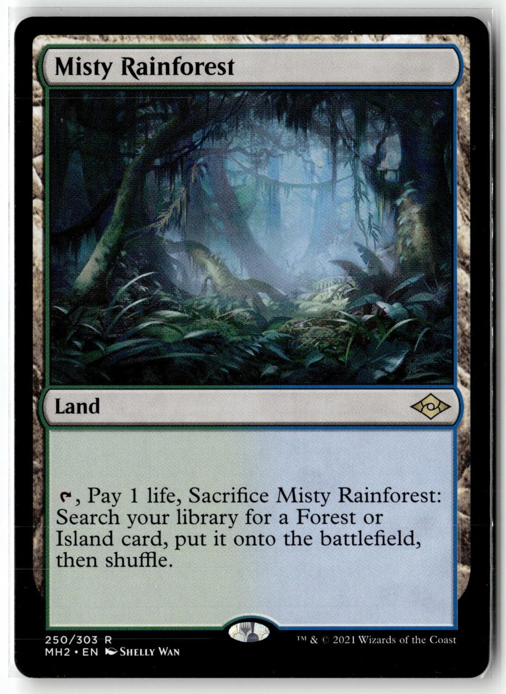 Misty Rainforest 250 Rare Modern Horizons 2 Magic: The Gathering Near Mint