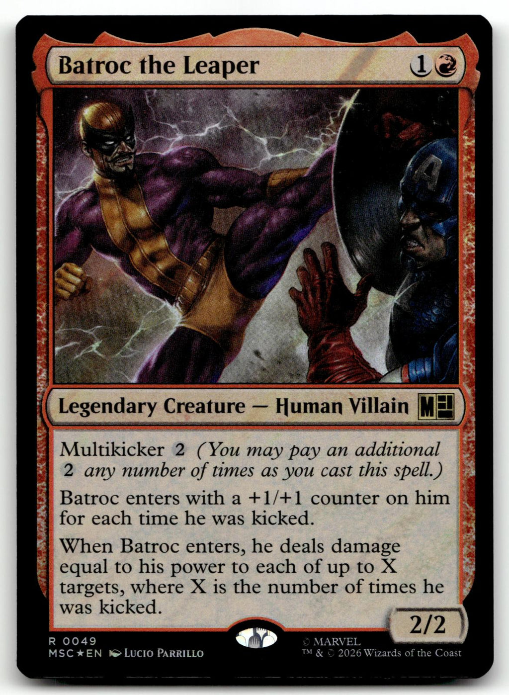Batroc the Leaper (Surge Foil) 49 Holo Commander: Marvel Super Heroes Magic: 