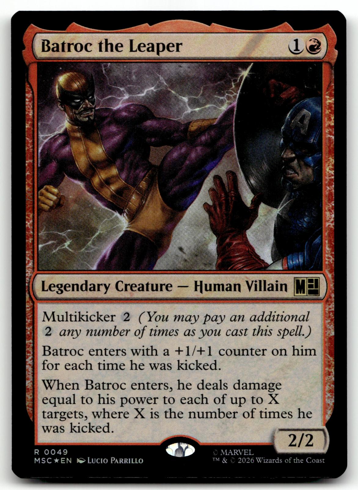 Batroc the Leaper (Surge Foil) 49 Holo Commander: Marvel Super Heroes Magic: 