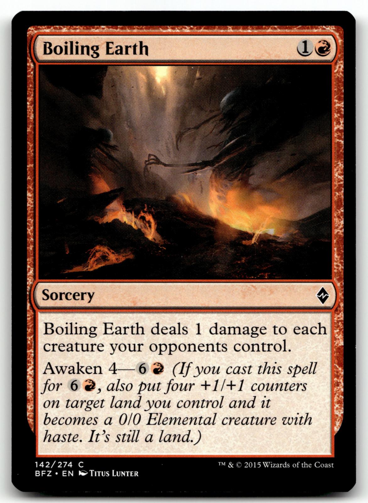 Boiling Earth 142 Common The List Reprints Magic: The Gathering Near Mint