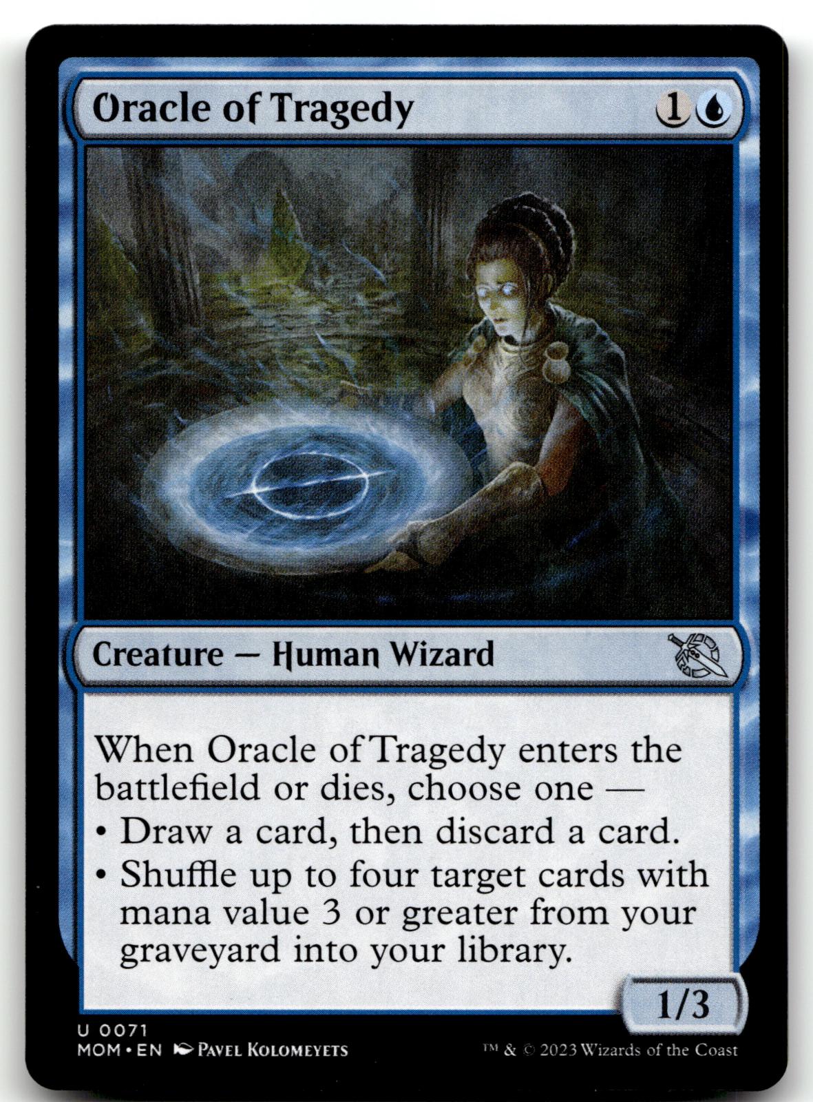 Oracle of Tragedy 71 Uncommon March of the Machine Magic: The Gathering NM