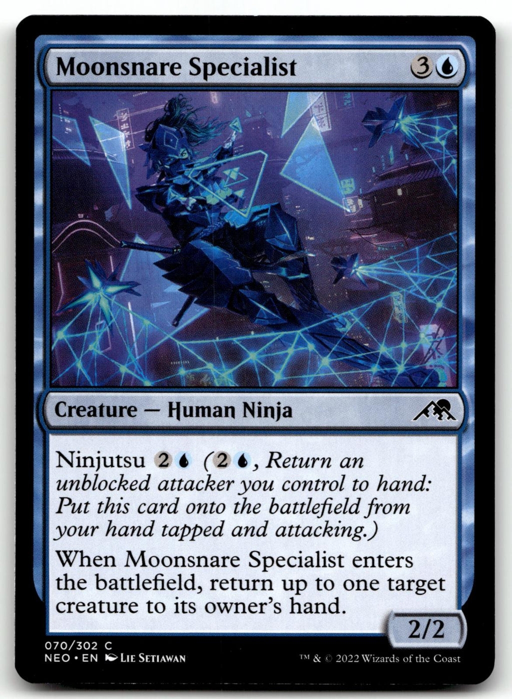 Moonsnare Specialist 70 Common Kamigawa: Neon Dynasty Magic: The Gathering NM