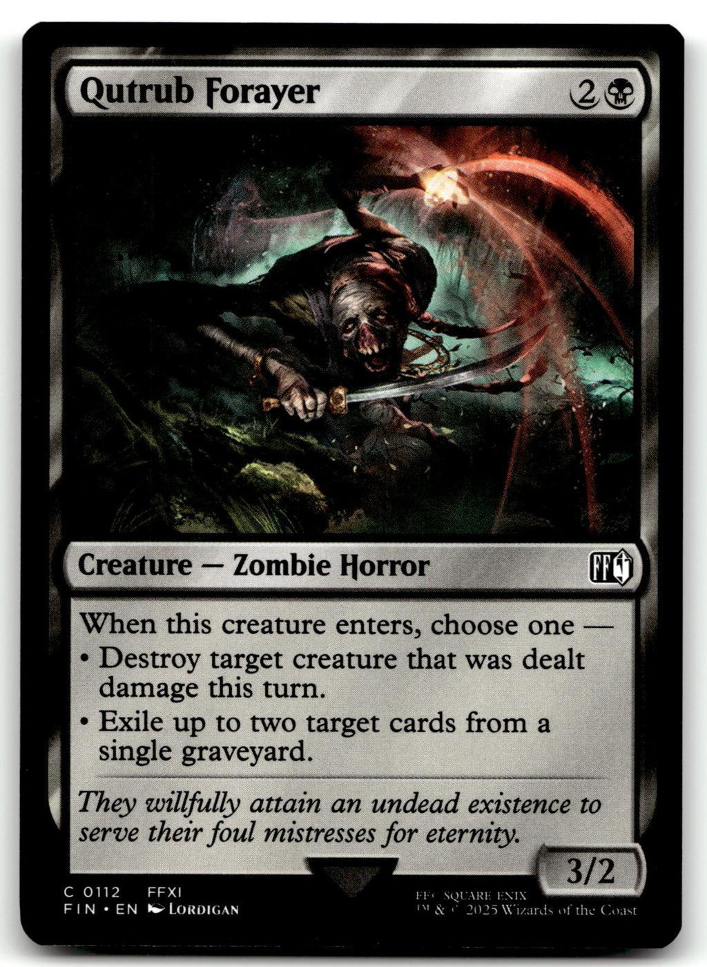 Qutrub Forayer 112 Common FINAL FANTASY Magic: The Gathering Near Mint