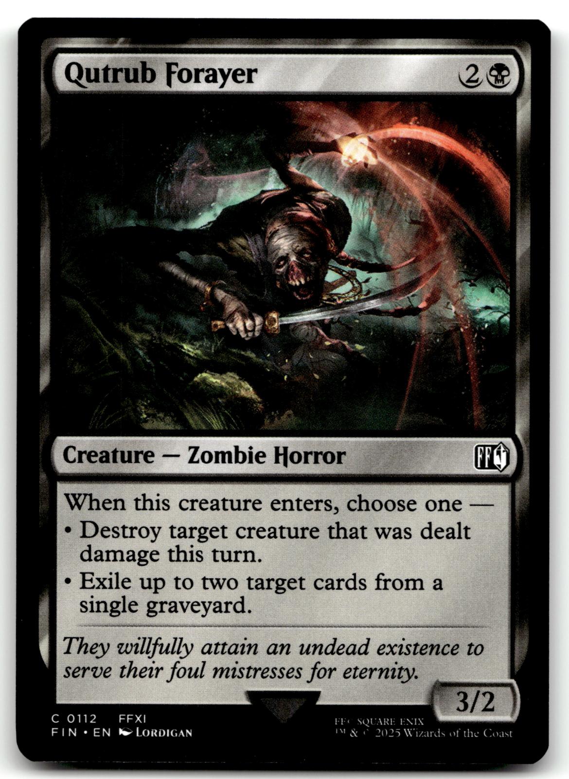 Qutrub Forayer 112 Common FINAL FANTASY Magic: The Gathering Near Mint