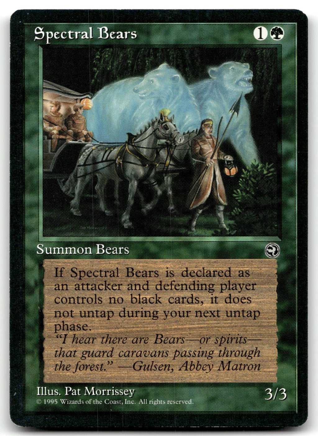 Spectral Bears Uncommon Homelands Magic: The Gathering Near Mint