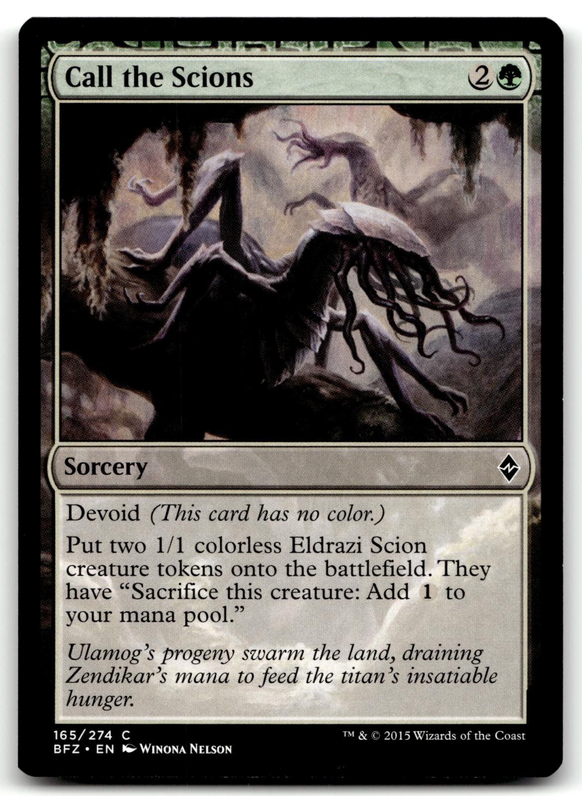 Call the Scions 165 Common Battle for Zendikar Magic: The Gathering Near Mint