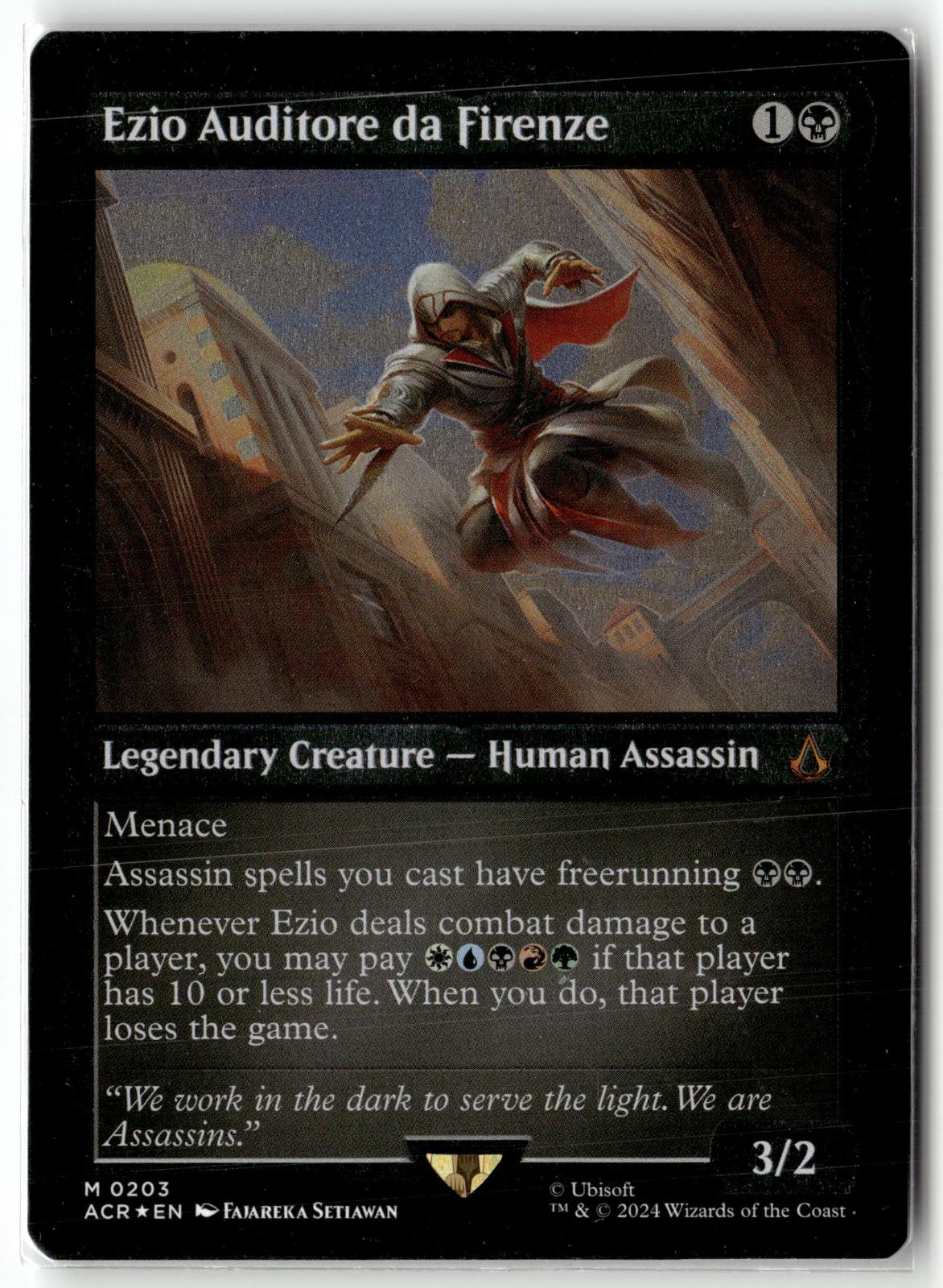 Ezio Auditore da Firenze (Foil Etched) 203 Universes Beyond: Assassin's Creed 