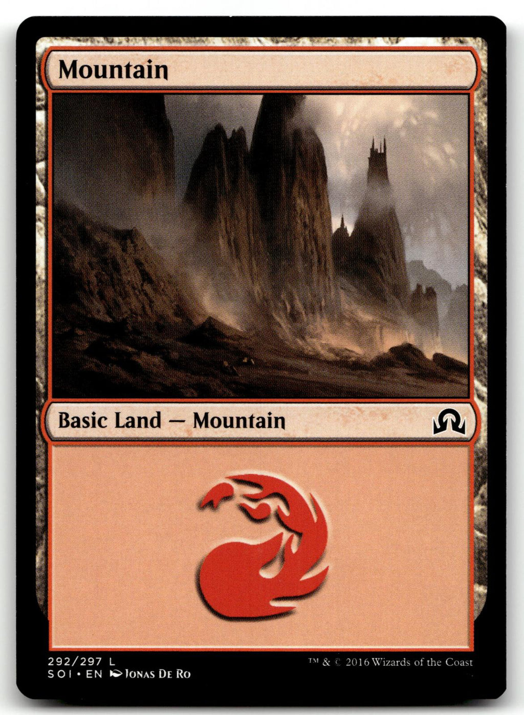 Mountain (292) 292 Land Shadows over Innistrad Magic: The Gathering Near Mint