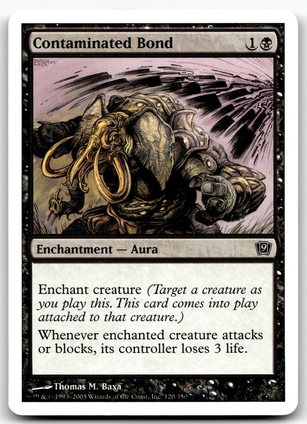 Contaminated Bond 120 Common 9th Edition Magic: The Gathering Near Mint