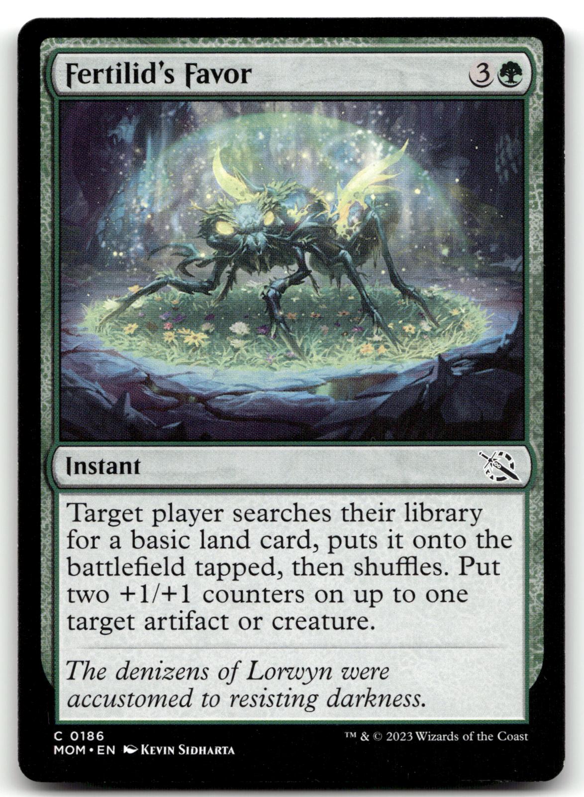 Fertilid's Favor 186 Common March of the Machine Magic: The Gathering Near Mint