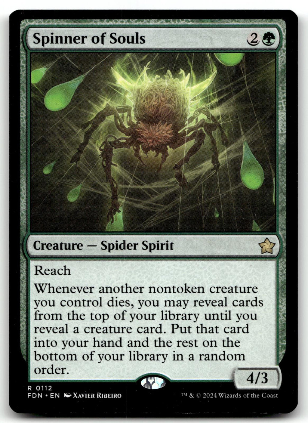 Spinner of Souls 112 Rare Foundations Magic: The Gathering Near Mint