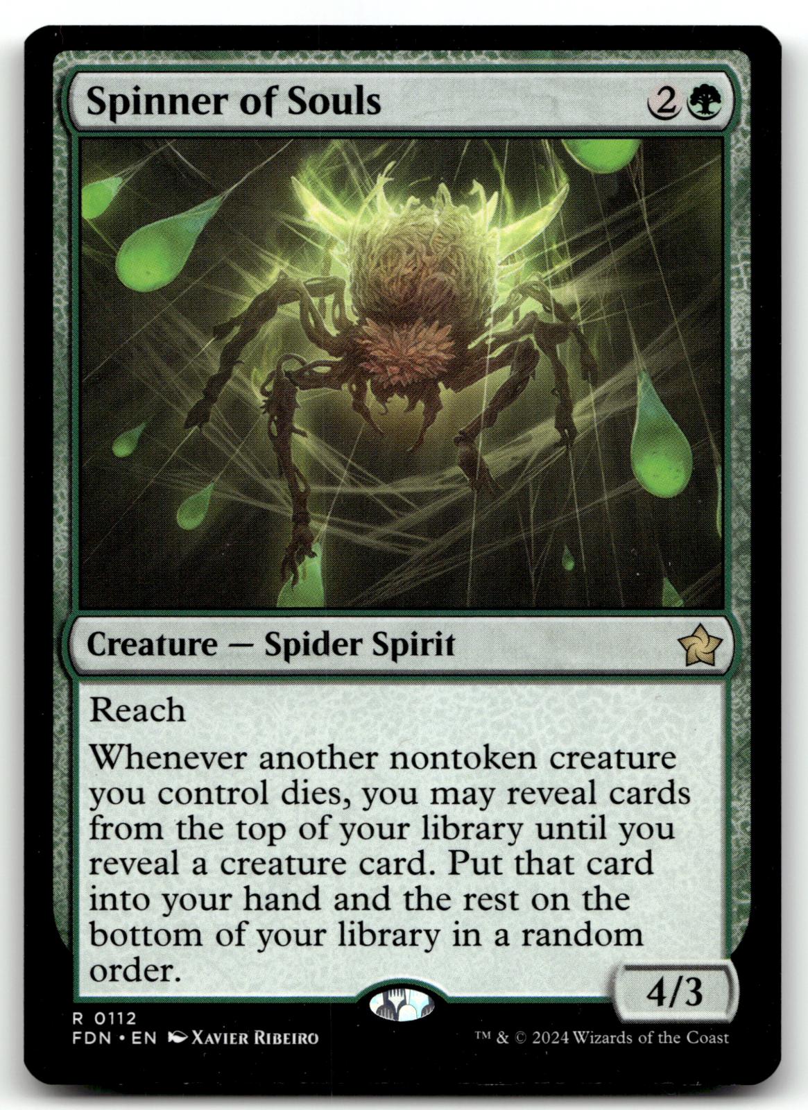 Spinner of Souls 112 Rare Foundations Magic: The Gathering Near Mint