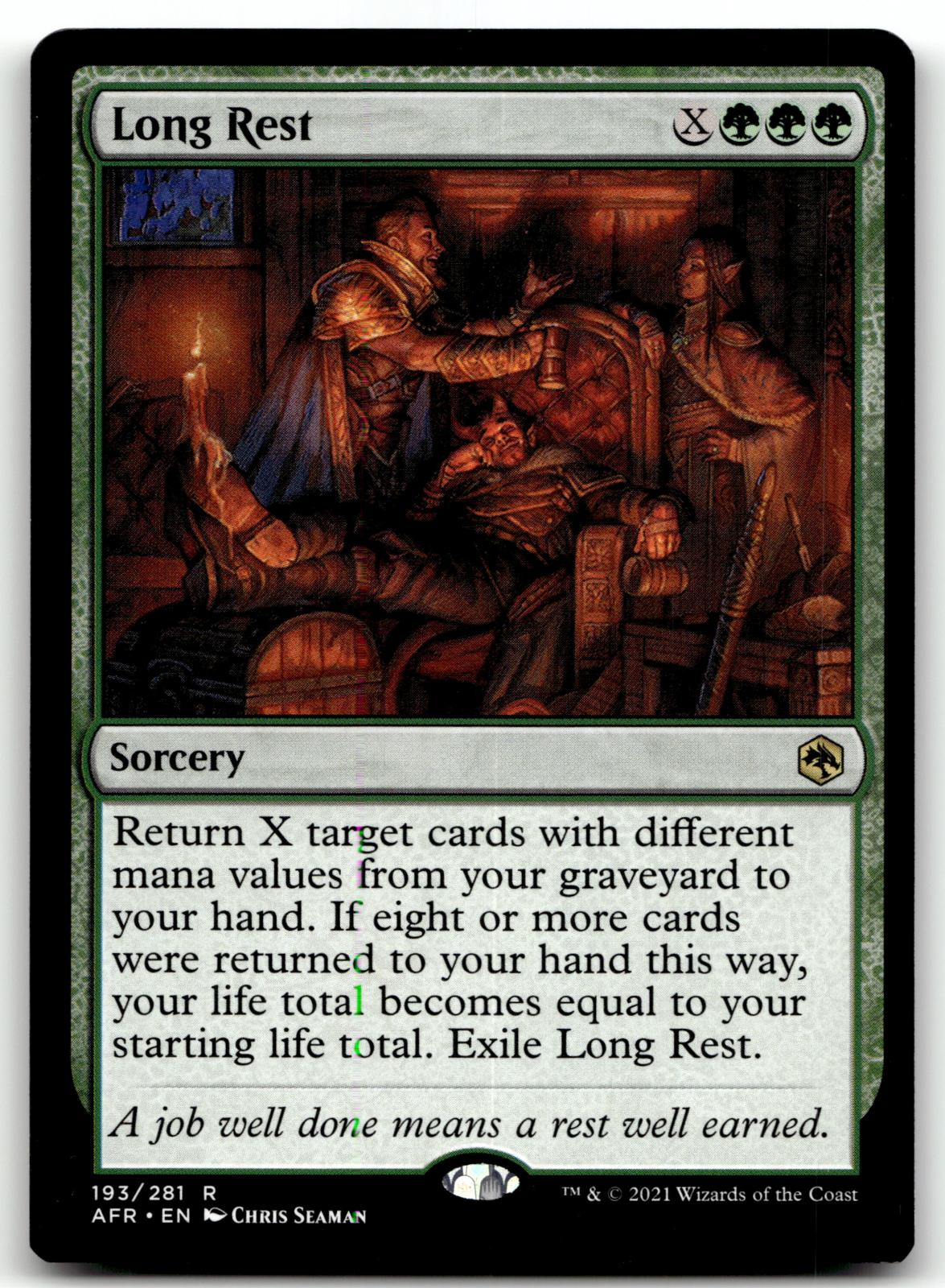 Long Rest 193 Rare Adventures in the Forgotten Realms Magic: The Gathering NM