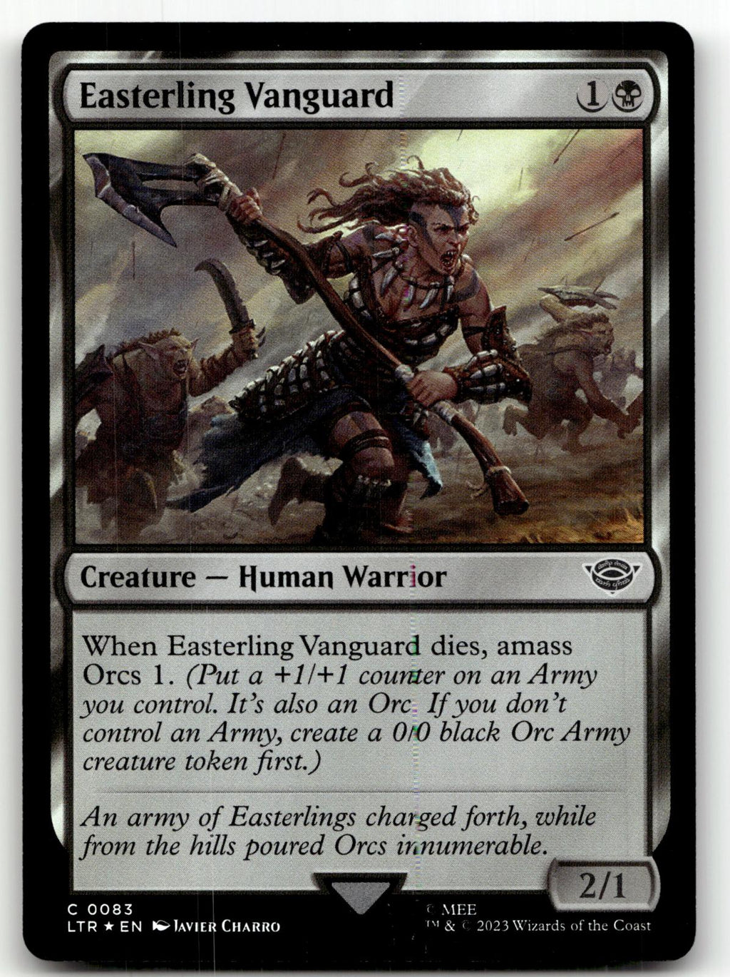 Easterling Vanguard 83 Universes Beyond: The Lord of the Rings: Tales of Middle-earth Magic: The Gathering Foil NM
