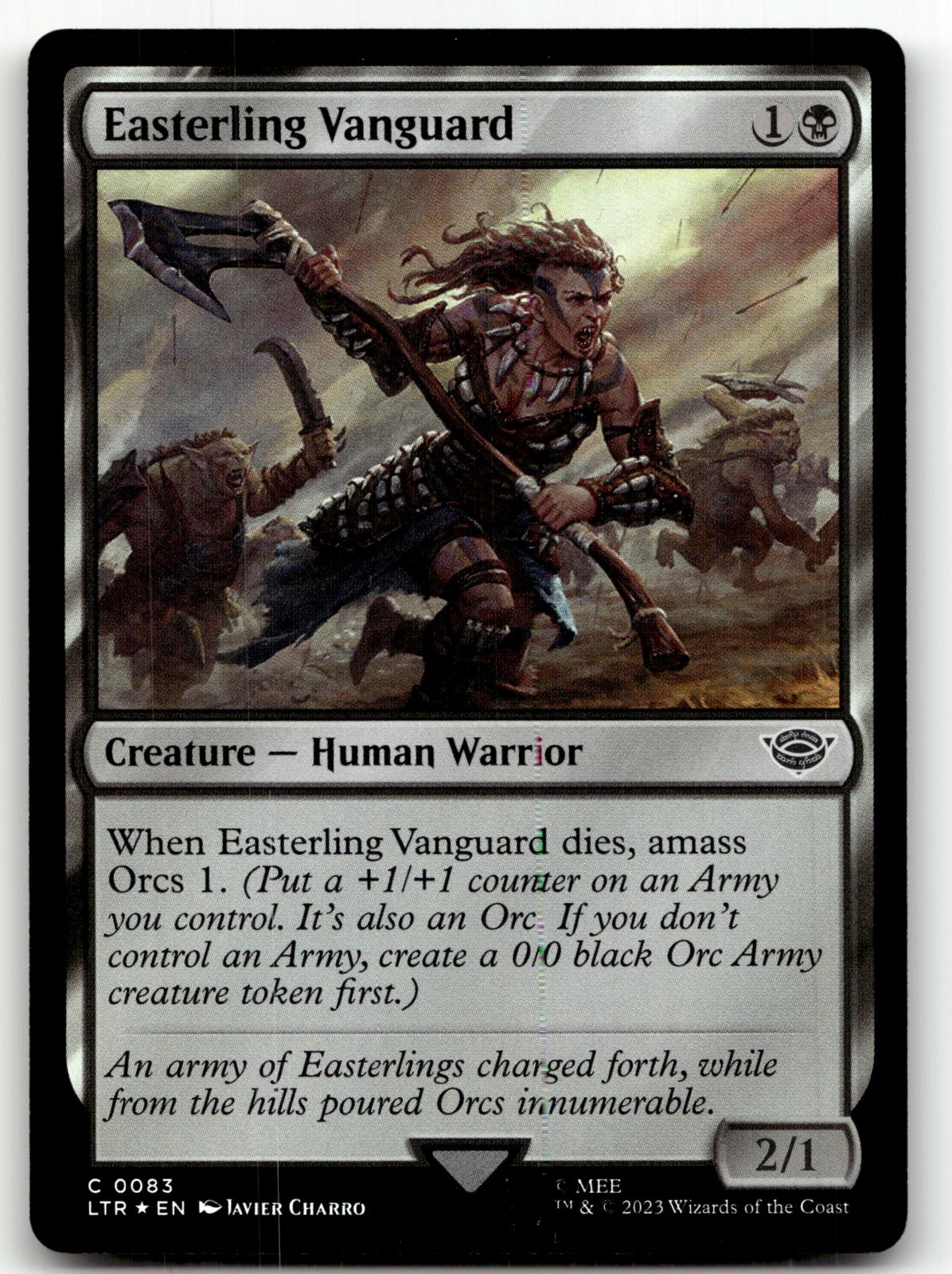 Easterling Vanguard 83 Universes Beyond: The Lord of the Rings: Tales of Middle-earth Magic: The Gathering Foil NM