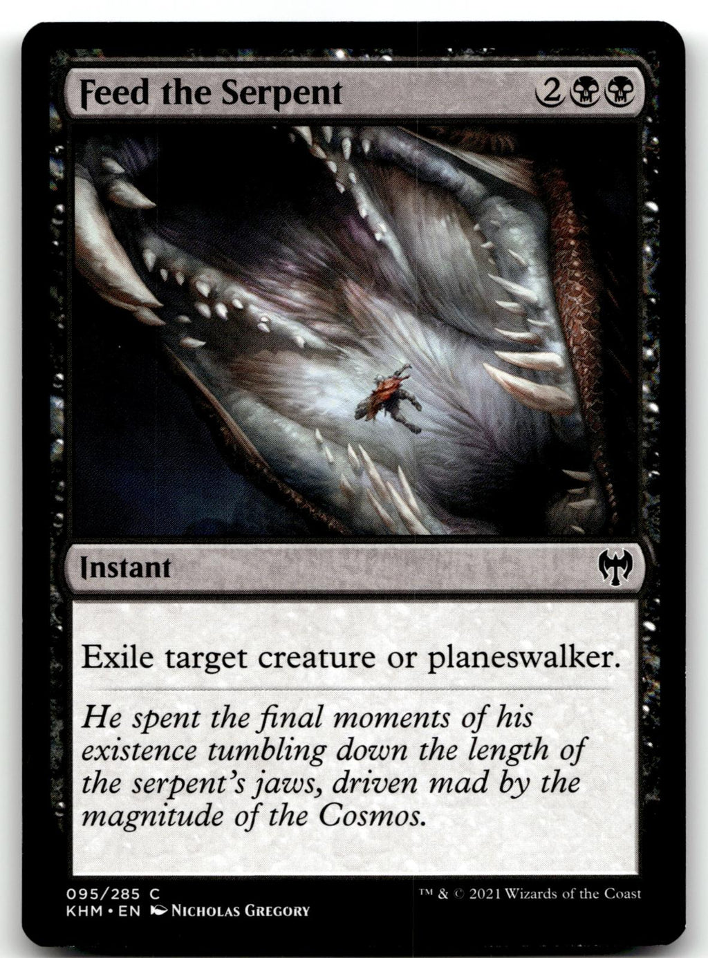 Feed the Serpent 95 Common Kaldheim Magic: The Gathering Near Mint