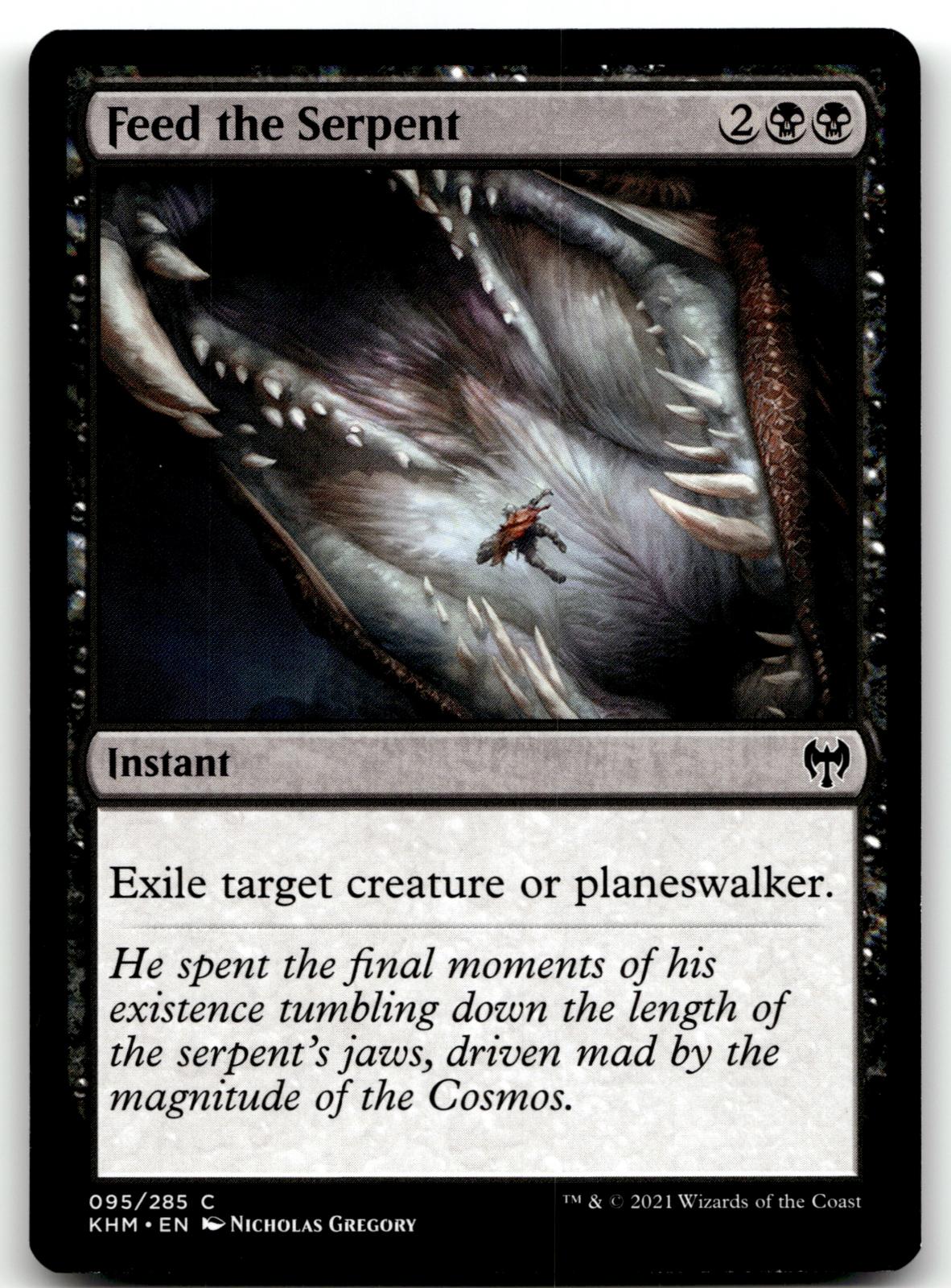 Feed the Serpent 95 Common Kaldheim Magic: The Gathering Near Mint