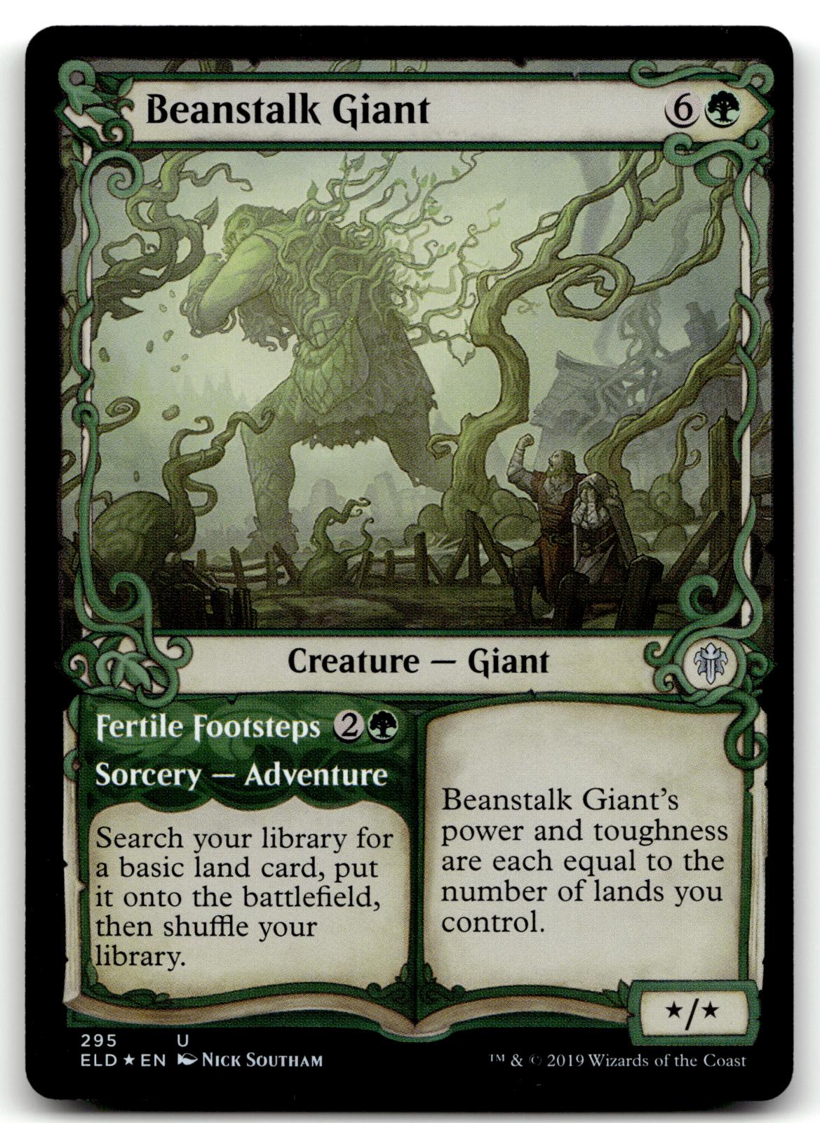 Beanstalk Giant (Showcase) 295 Throne of Eldraine Magic: The Gathering Foil NM
