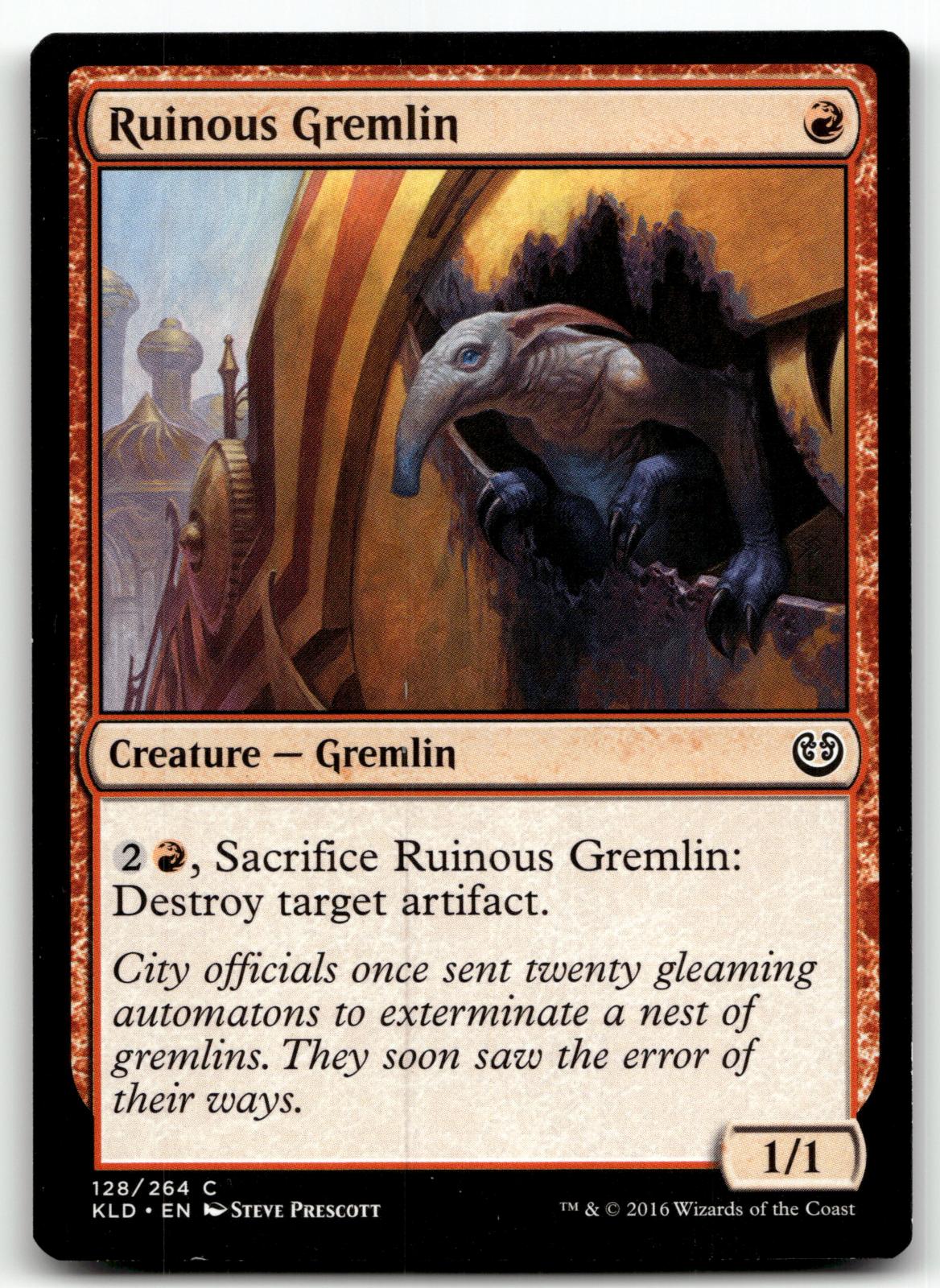 Ruinous Gremlin 128 Common Kaladesh Magic: The Gathering Near Mint