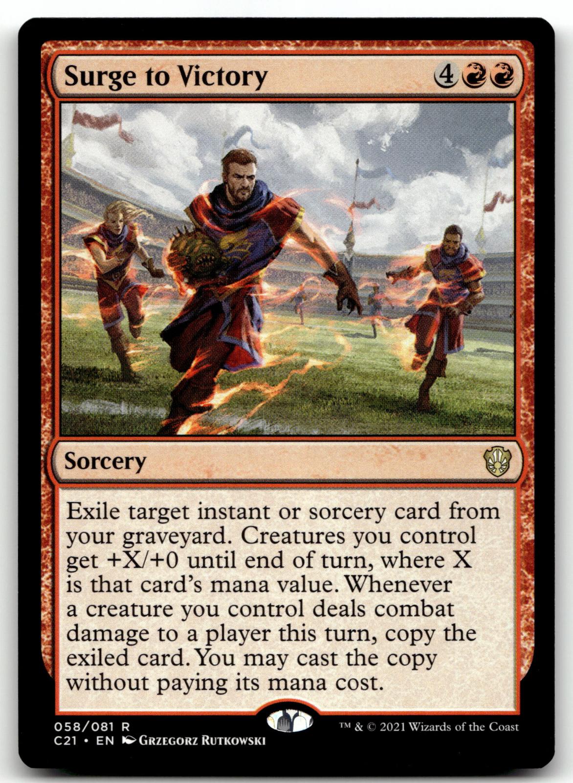 Surge to Victory 58 Rare Commander 2021 Magic: The Gathering Near Mint