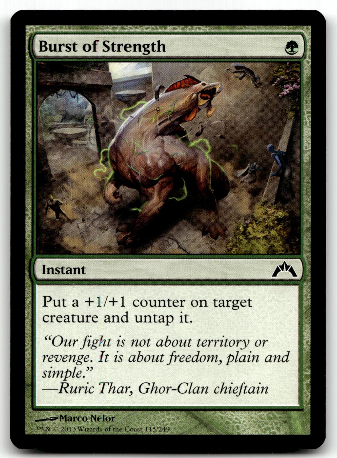 Burst of Strength 115 Common Gatecrash Magic: The Gathering Near Mint