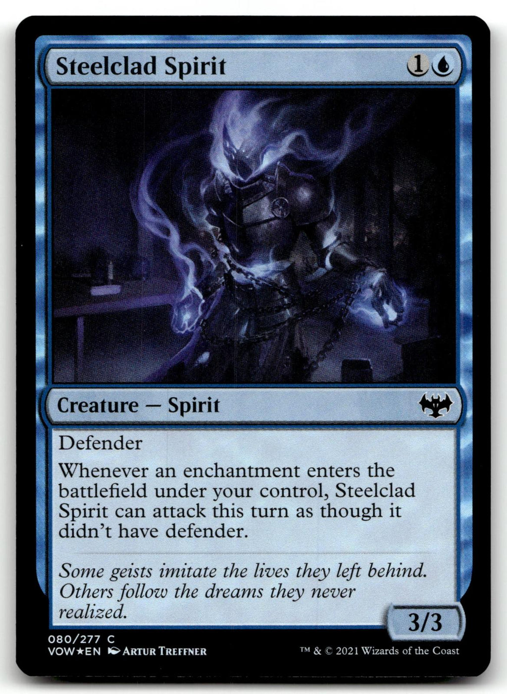 Steelclad Spirit 80 Common Innistrad: Crimson Vow Magic: The Gathering Foil NM