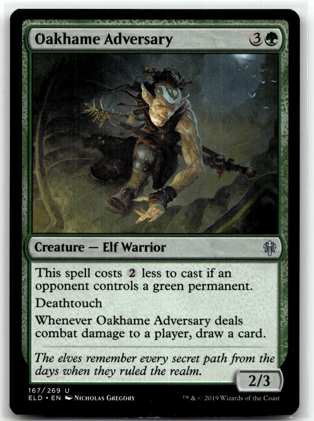 Oakhame Adversary 167 Uncommon Throne of Eldraine Magic: The Gathering Near Mint