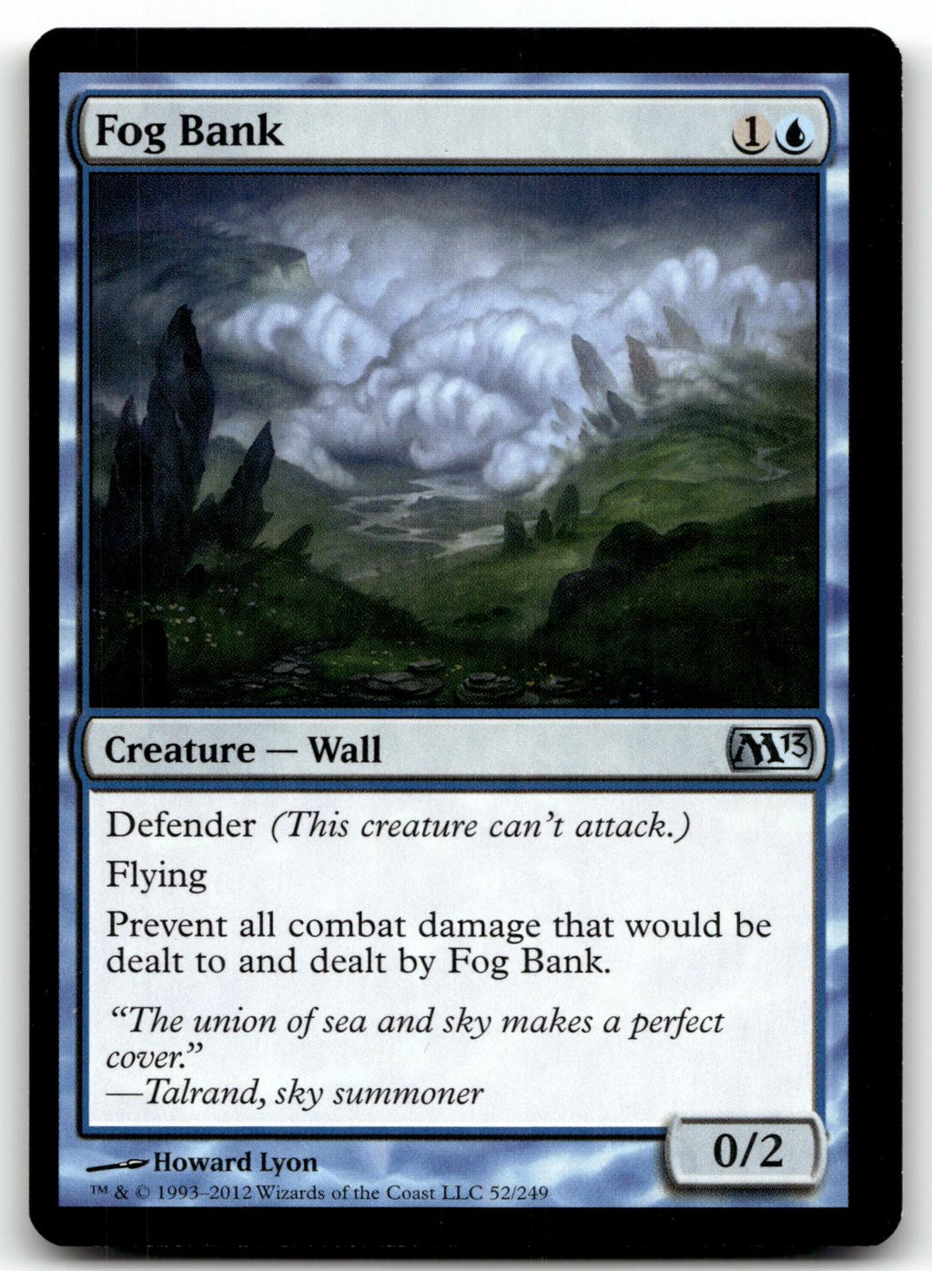 Fog Bank 52 Uncommon Magic 2013 (M13) Magic: The Gathering Near Mint