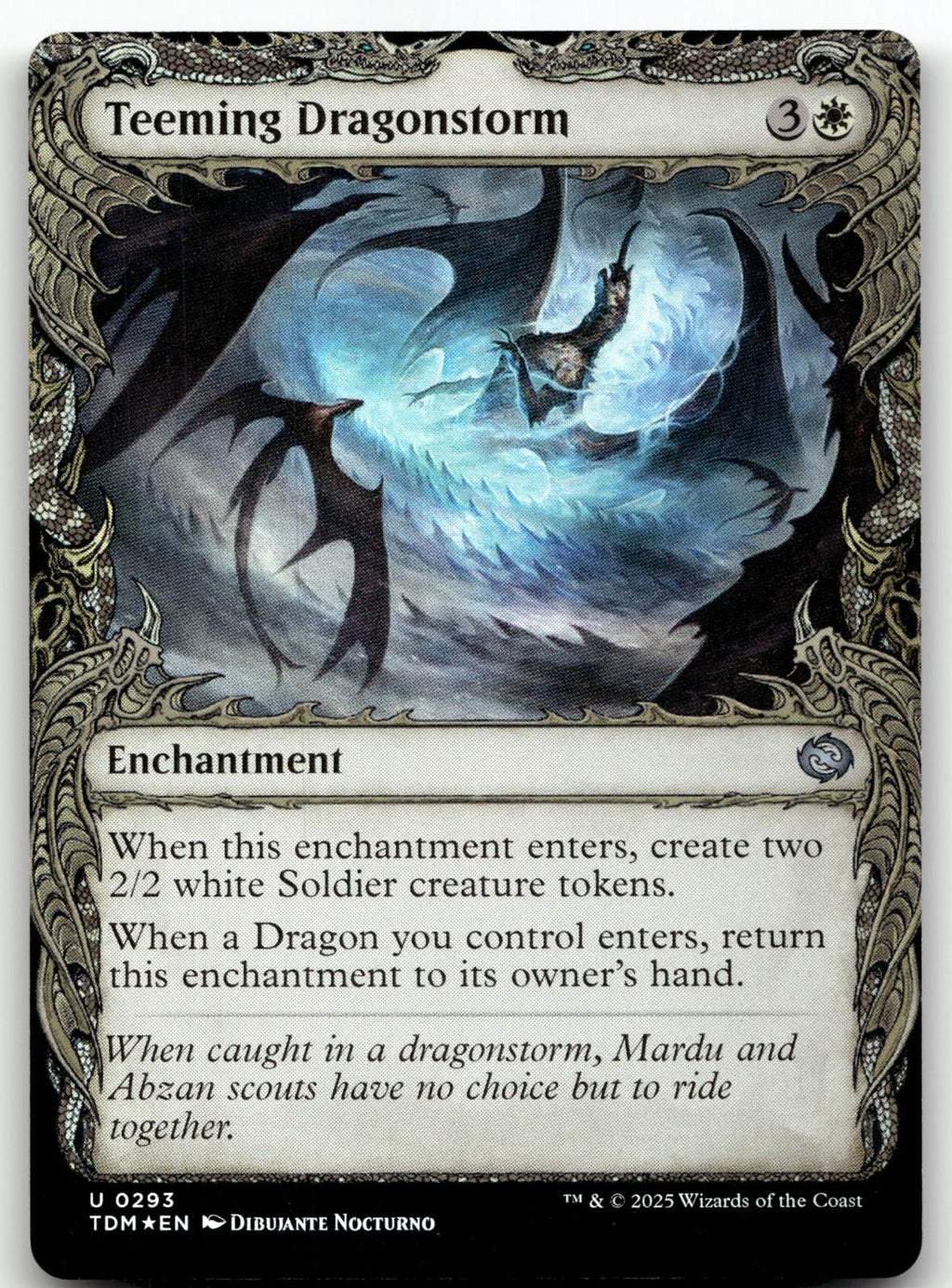 Teeming Dragonstorm (Showcase) 293 Tarkir: Dragonstorm Magic: The Gathering Foil NM