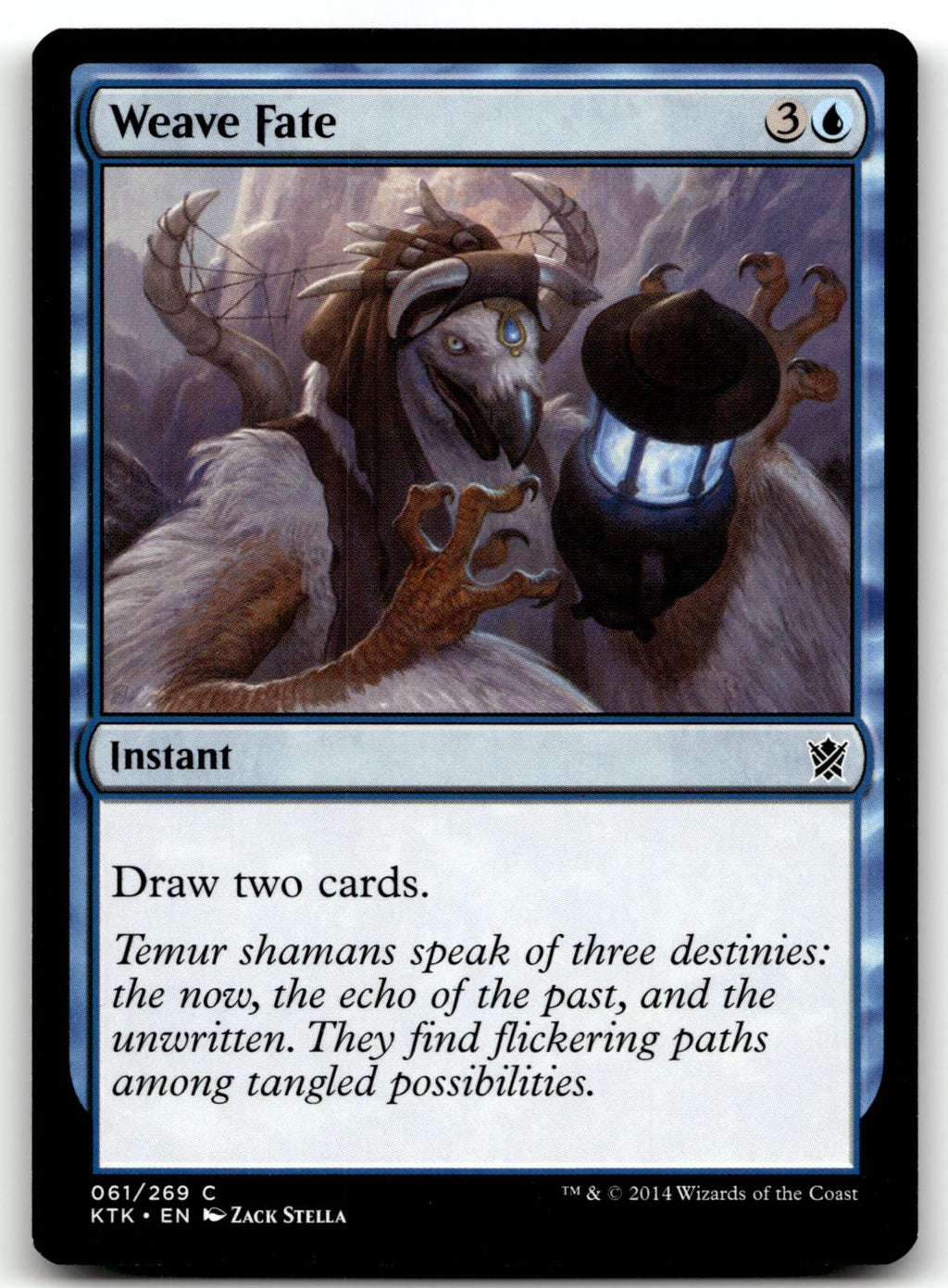 Weave Fate 61 Common Khans of Tarkir Magic: The Gathering Near Mint