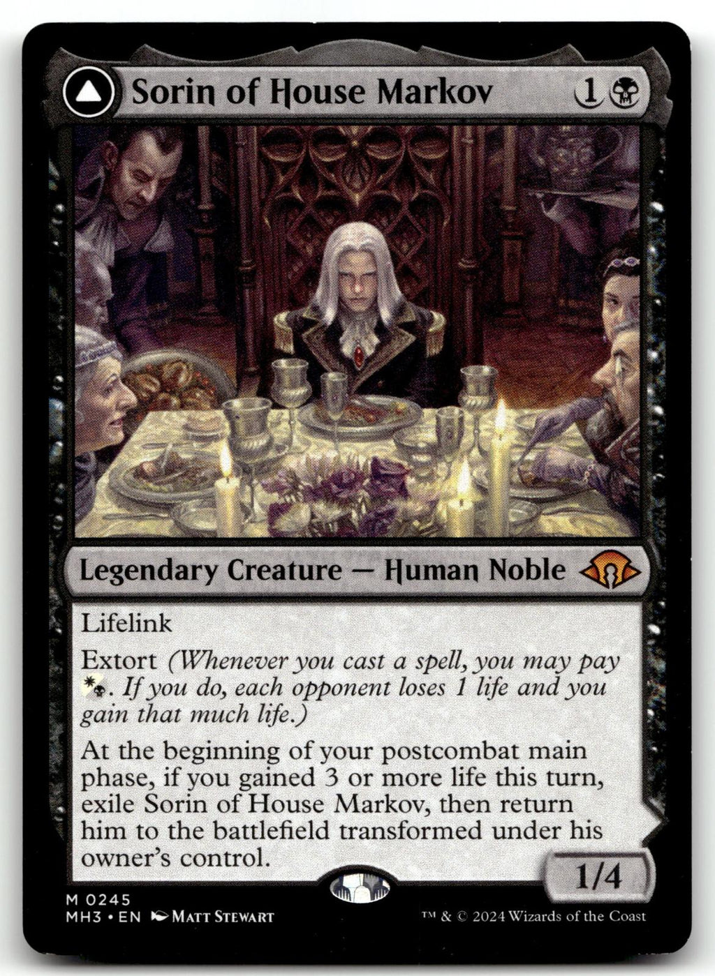 Sorin of House Markov 245 Mythic Modern Horizons 3 Magic: The Gathering NM