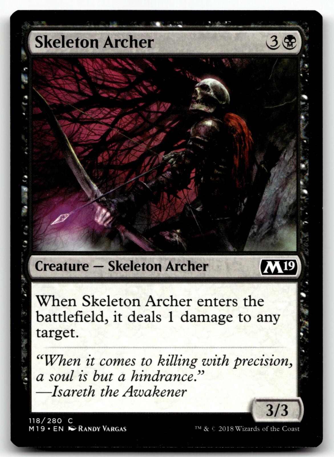 Skeleton Archer 118 Common Core Set 2019 Magic: The Gathering Near Mint
