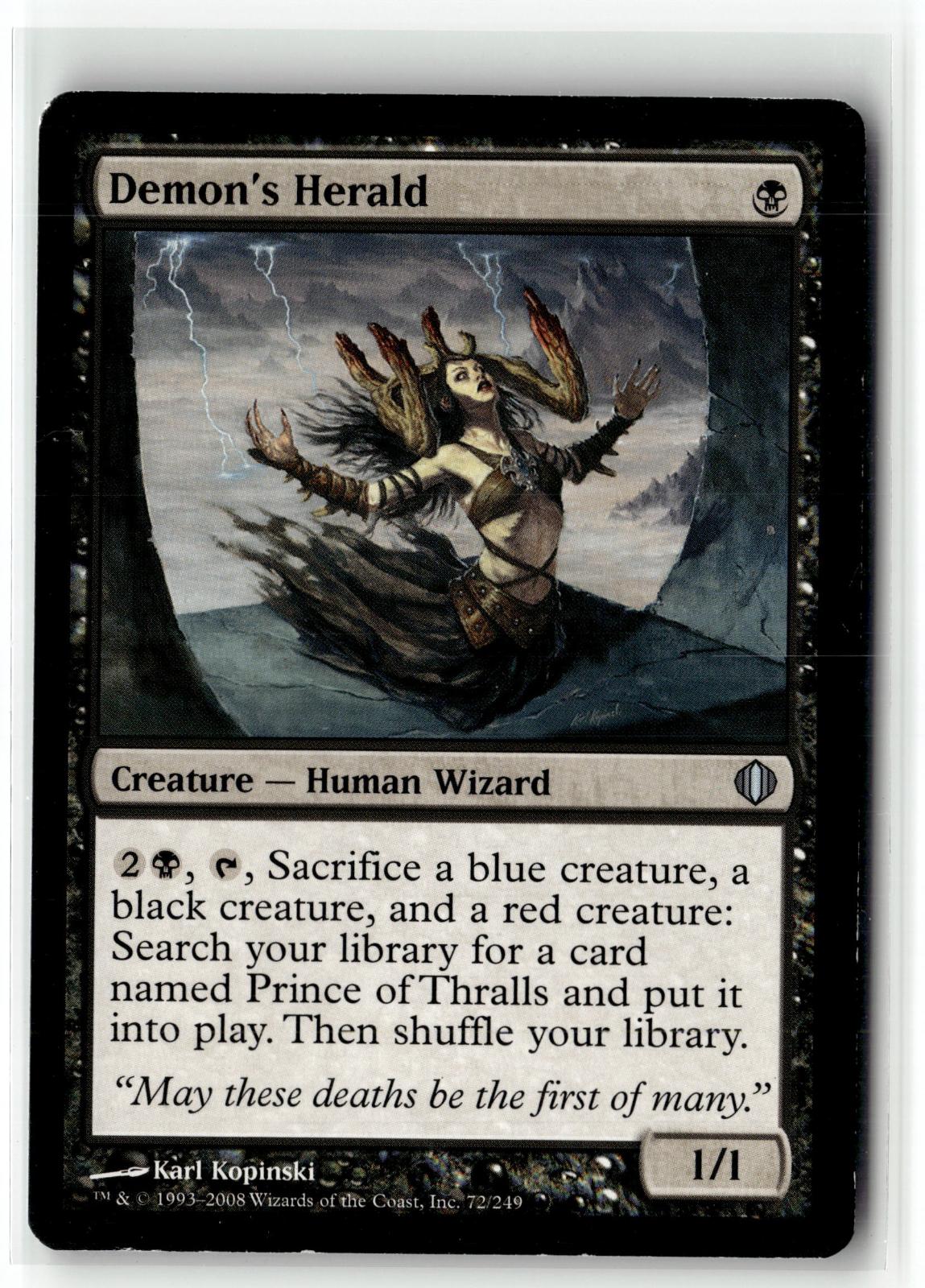Demon's Herald 72 Uncommon Shards of Alara Magic: The Gathering Near Mint