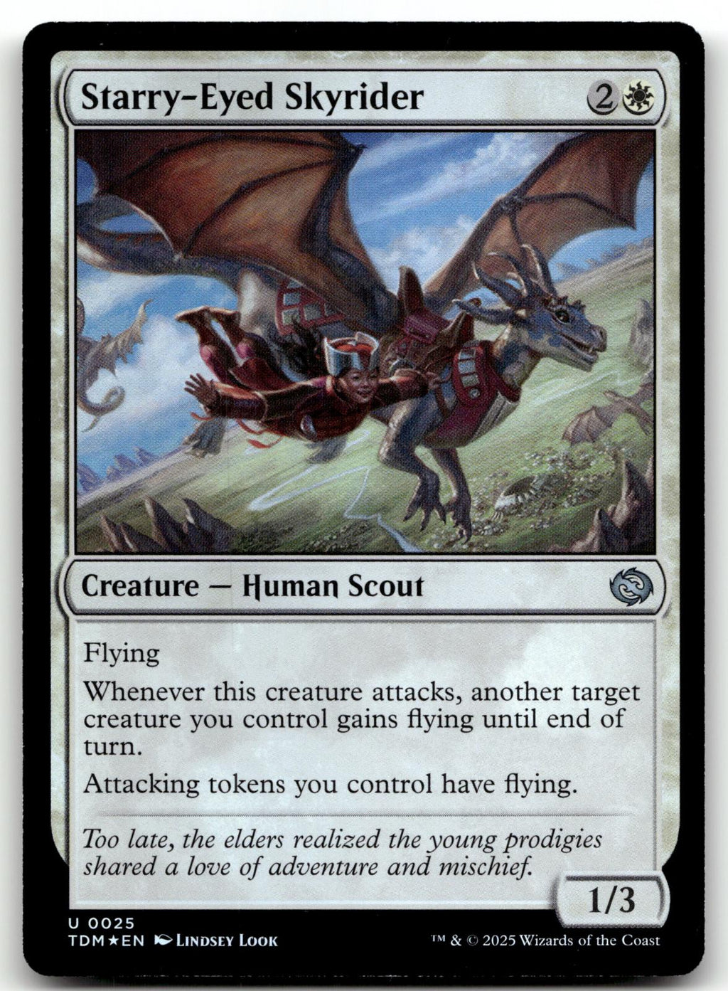 Starry-Eyed Skyrider 25 Tarkir: Dragonstorm Magic: The Gathering Foil NM