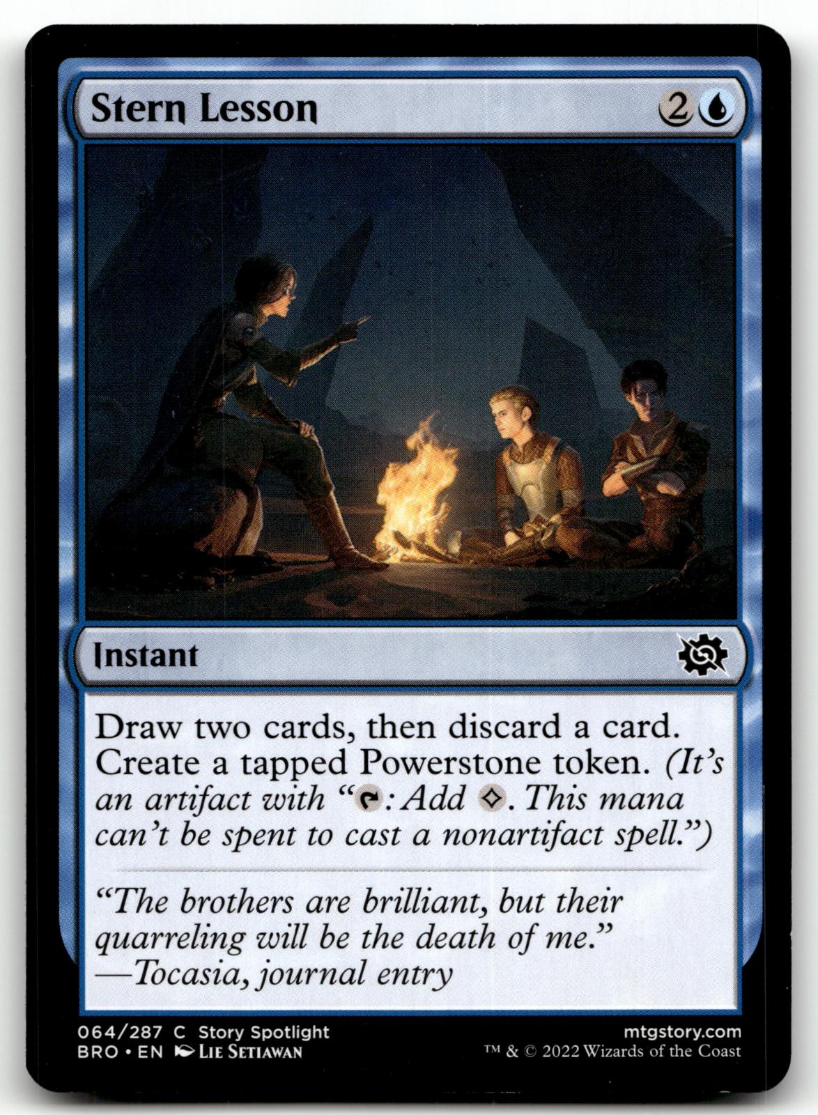 Stern Lesson 64 Common The Brothers' War Magic: The Gathering Near Mint