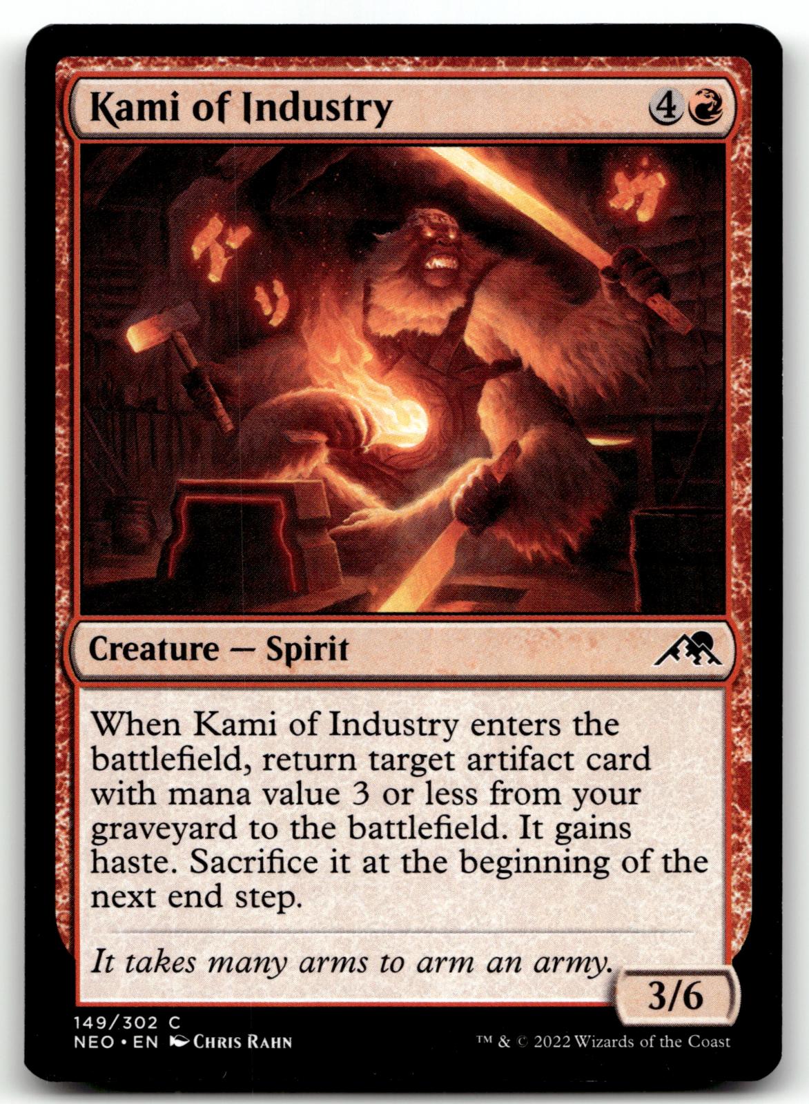 Kami of Industry 149 Common Kamigawa: Neon Dynasty Magic: The Gathering NM