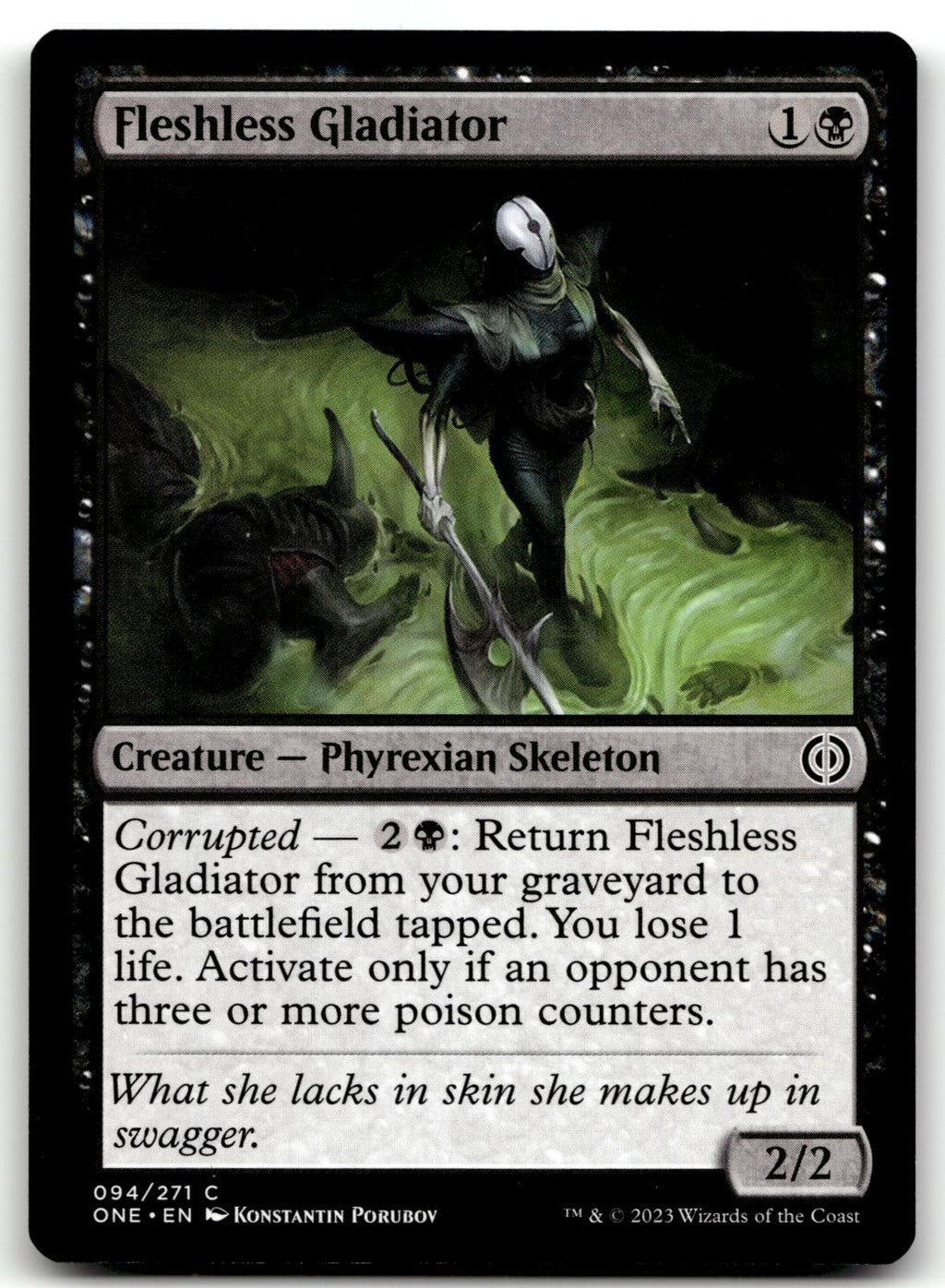 Fleshless Gladiator 94 Common Phyrexia: All Will Be One Magic: The Gathering NM