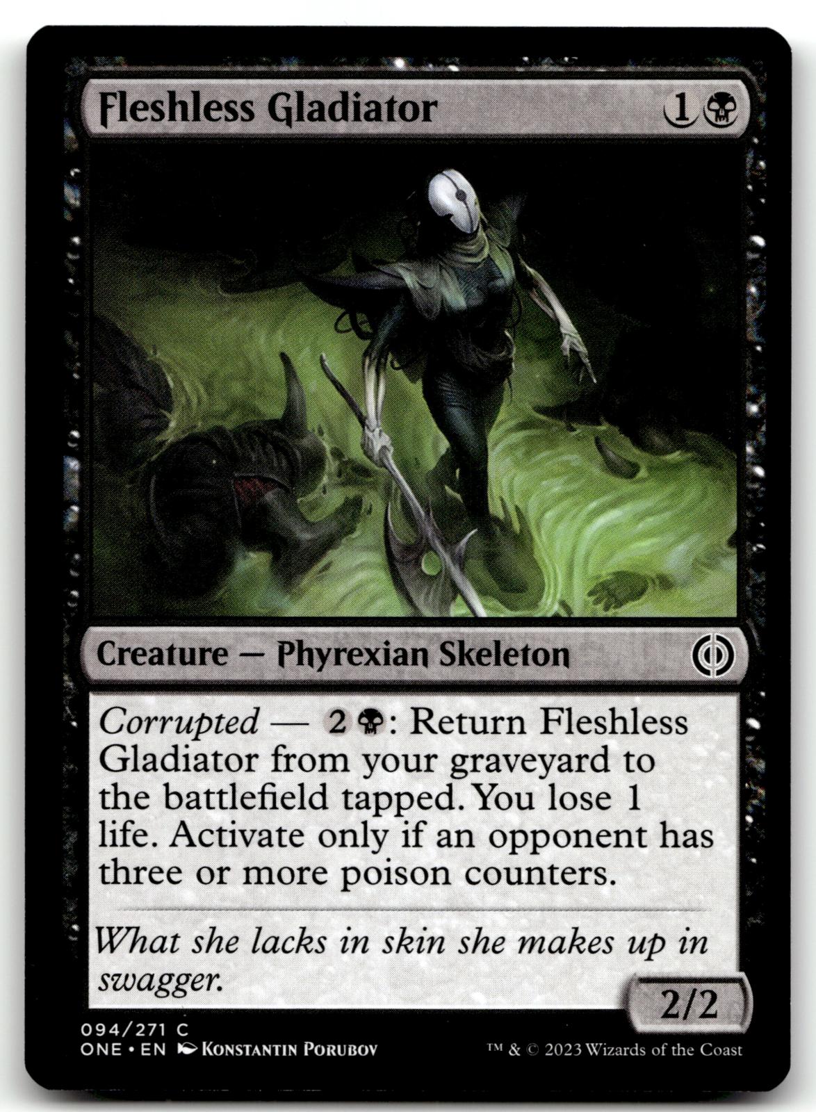 Fleshless Gladiator 94 Common Phyrexia: All Will Be One Magic: The Gathering NM