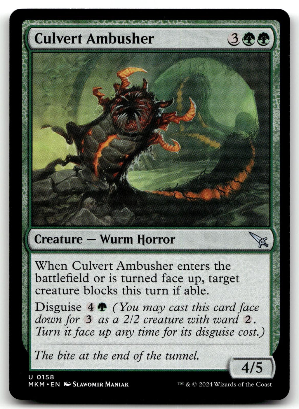 Culvert Ambusher 158 Uncommon Murders at Karlov Manor Magic: The Gathering NM