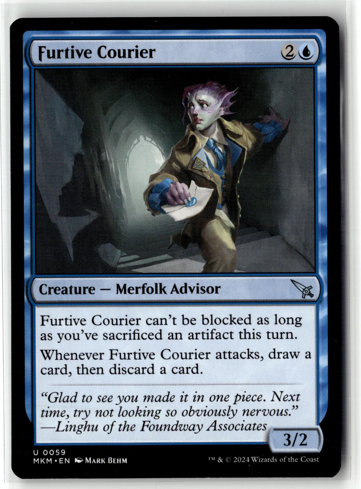Furtive Courier 59 Uncommon Murders at Karlov Manor Magic: The Gathering NM