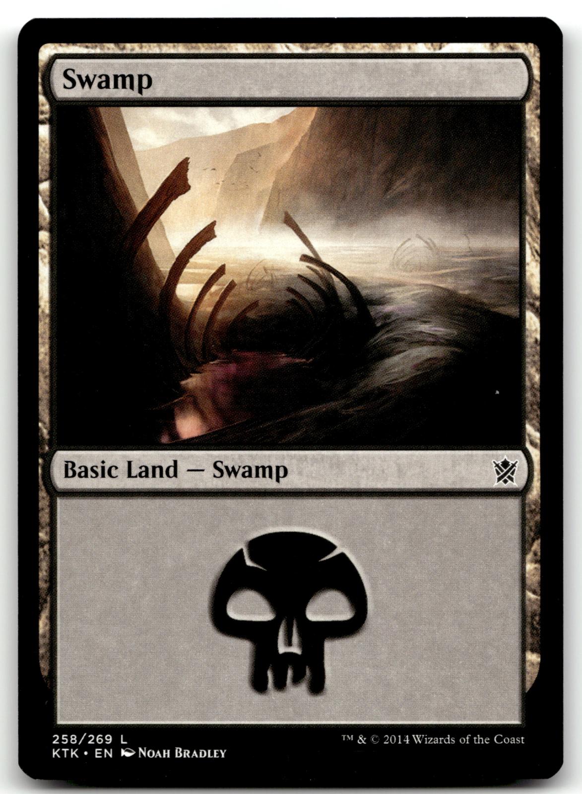 Swamp (258) 258 Land Khans of Tarkir Magic: The Gathering Near Mint