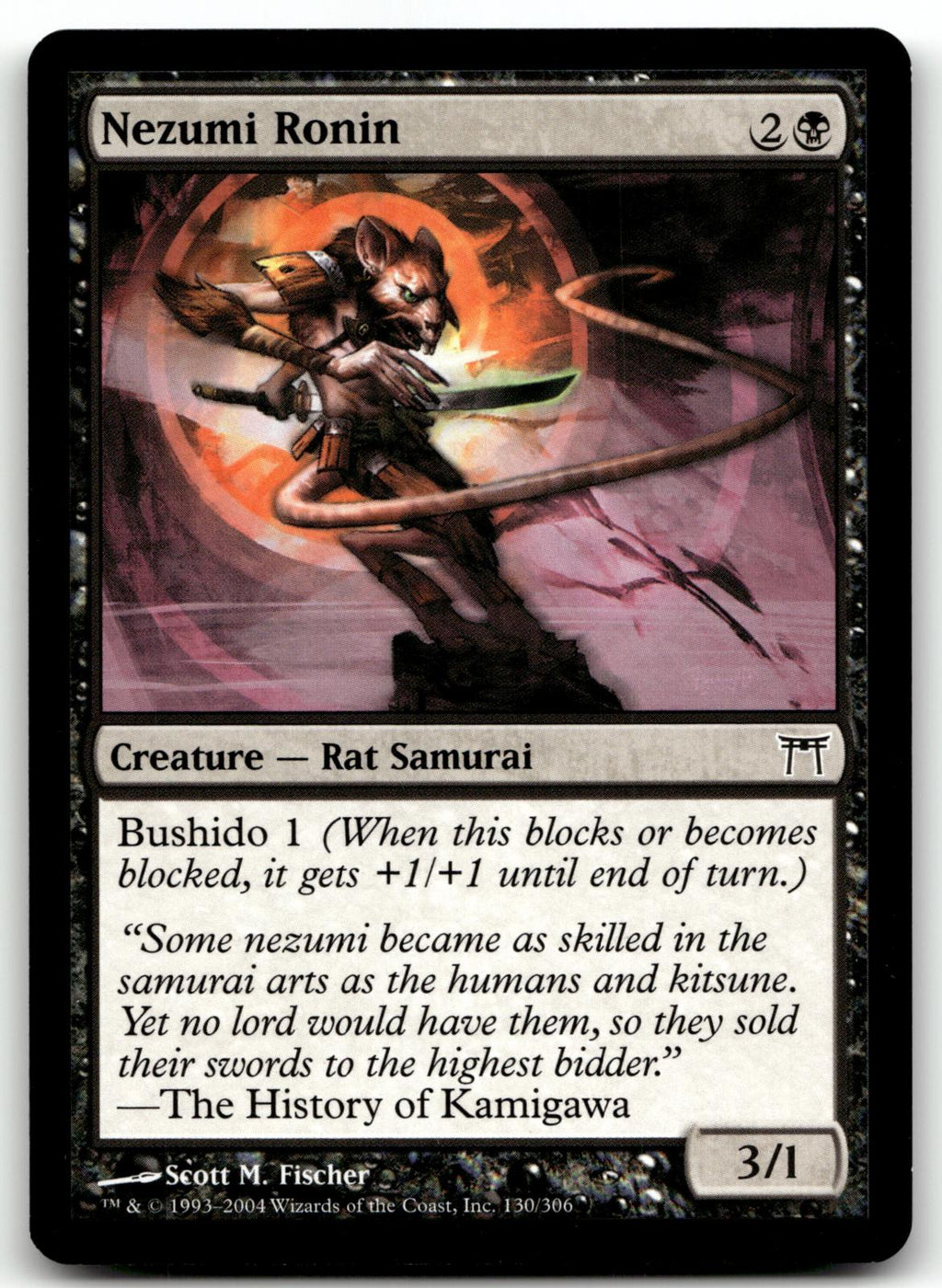 Nezumi Ronin 130 Common Champions of Kamigawa Magic: The Gathering Near Mint