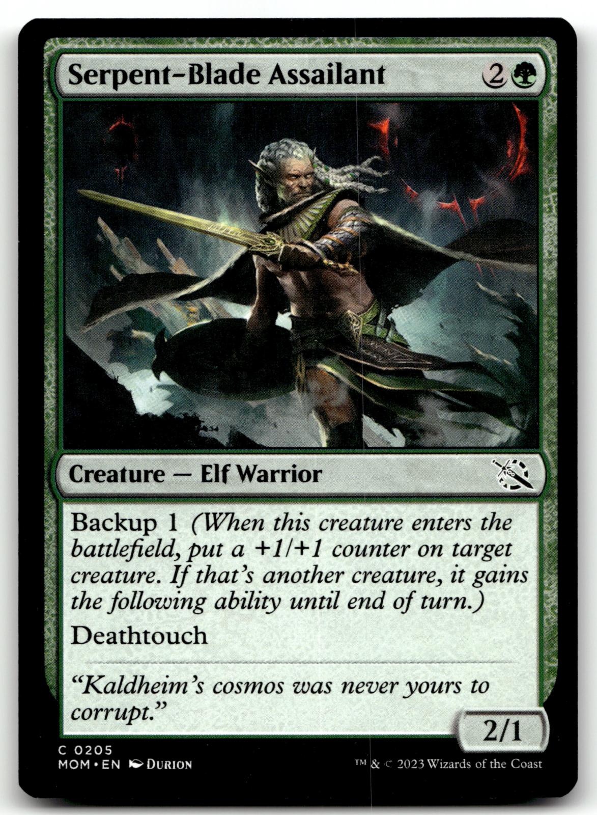 Serpent-Blade Assailant 205 Common March of the Machine Magic: The Gathering NM