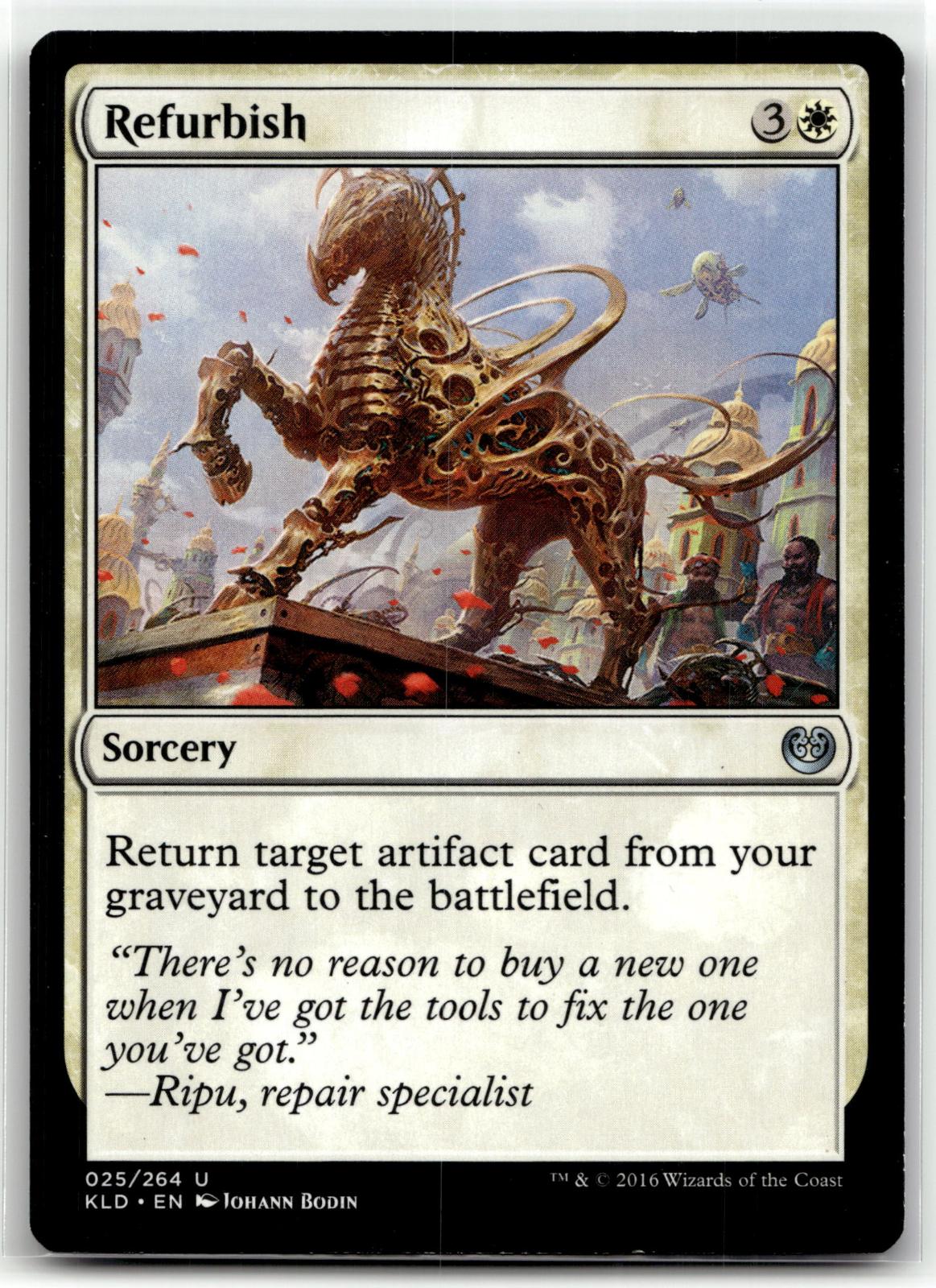 Refurbish 25 Uncommon Kaladesh Magic: The Gathering Near Mint