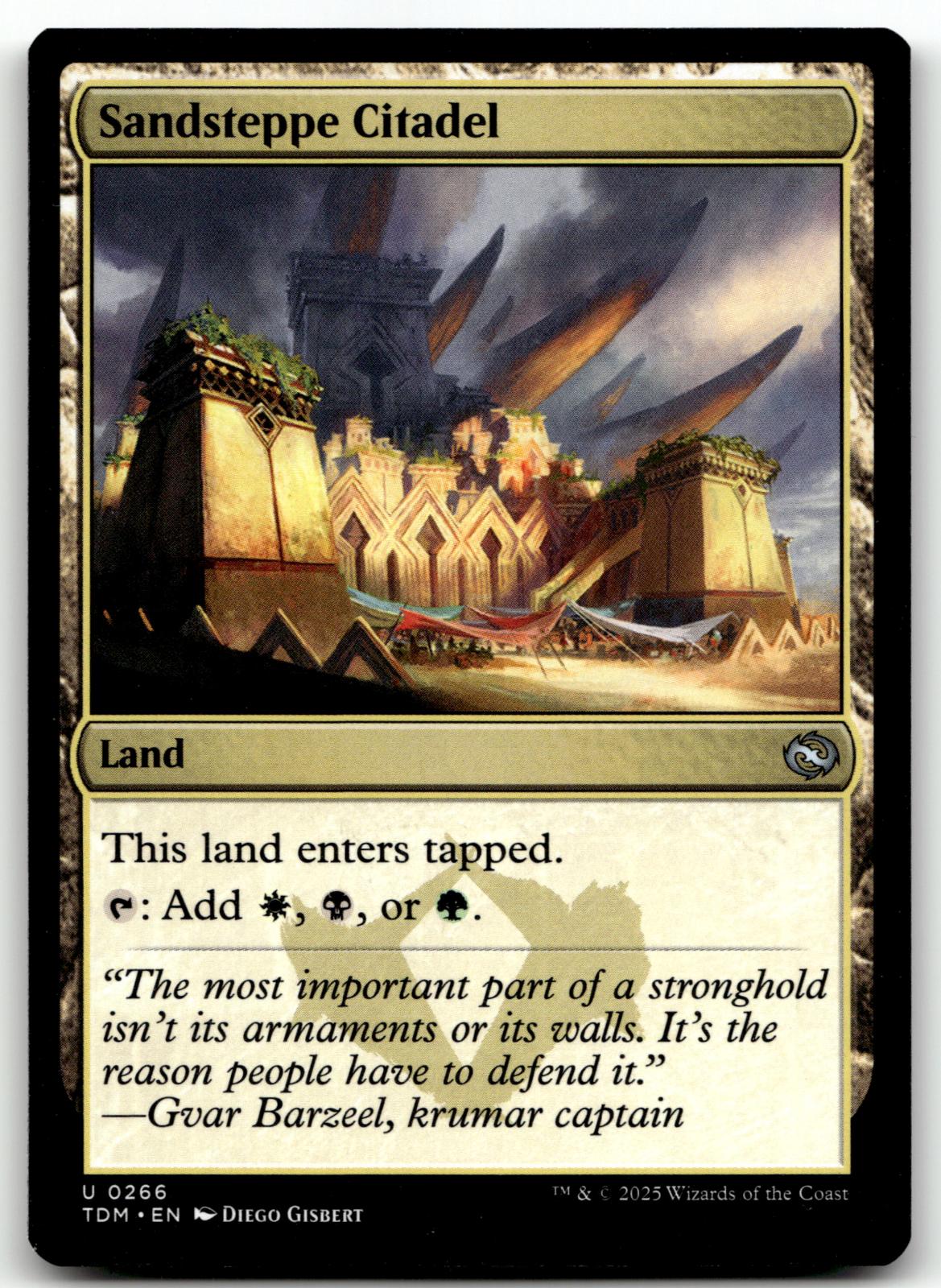 Sandsteppe Citadel 266 Uncommon Tarkir: Dragonstorm Magic: The Gathering NM