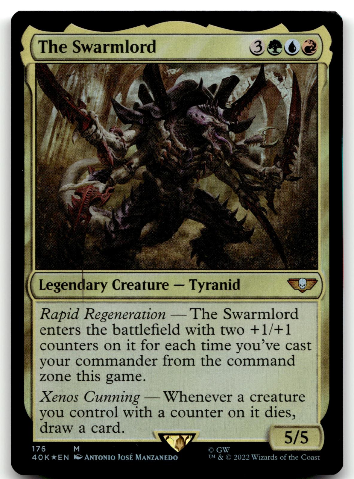The Swarmlord 176 Universes Beyond: Warhammer 40,000 Magic: The Gathering Foil NM