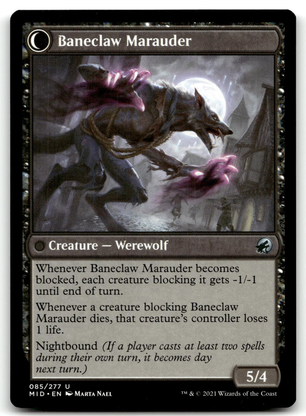 Baneblade Scoundrel 85 Uncommon Innistrad: Midnight Hunt Magic: The Gathering NM