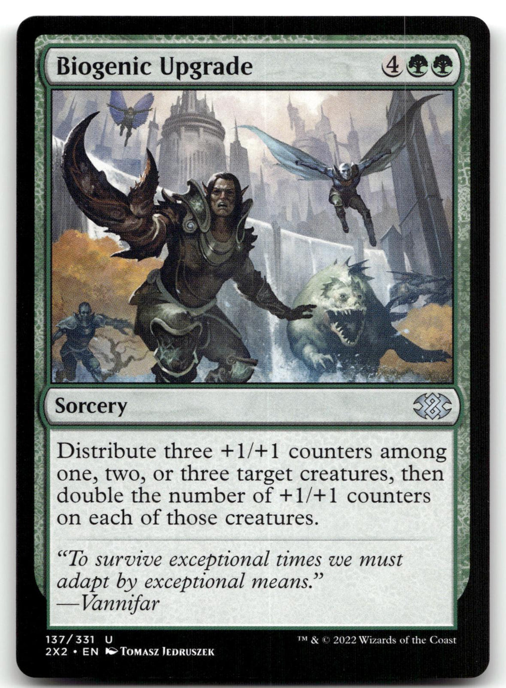 Biogenic Upgrade 137 Uncommon Double Masters 2022 Magic: The Gathering Near Mint