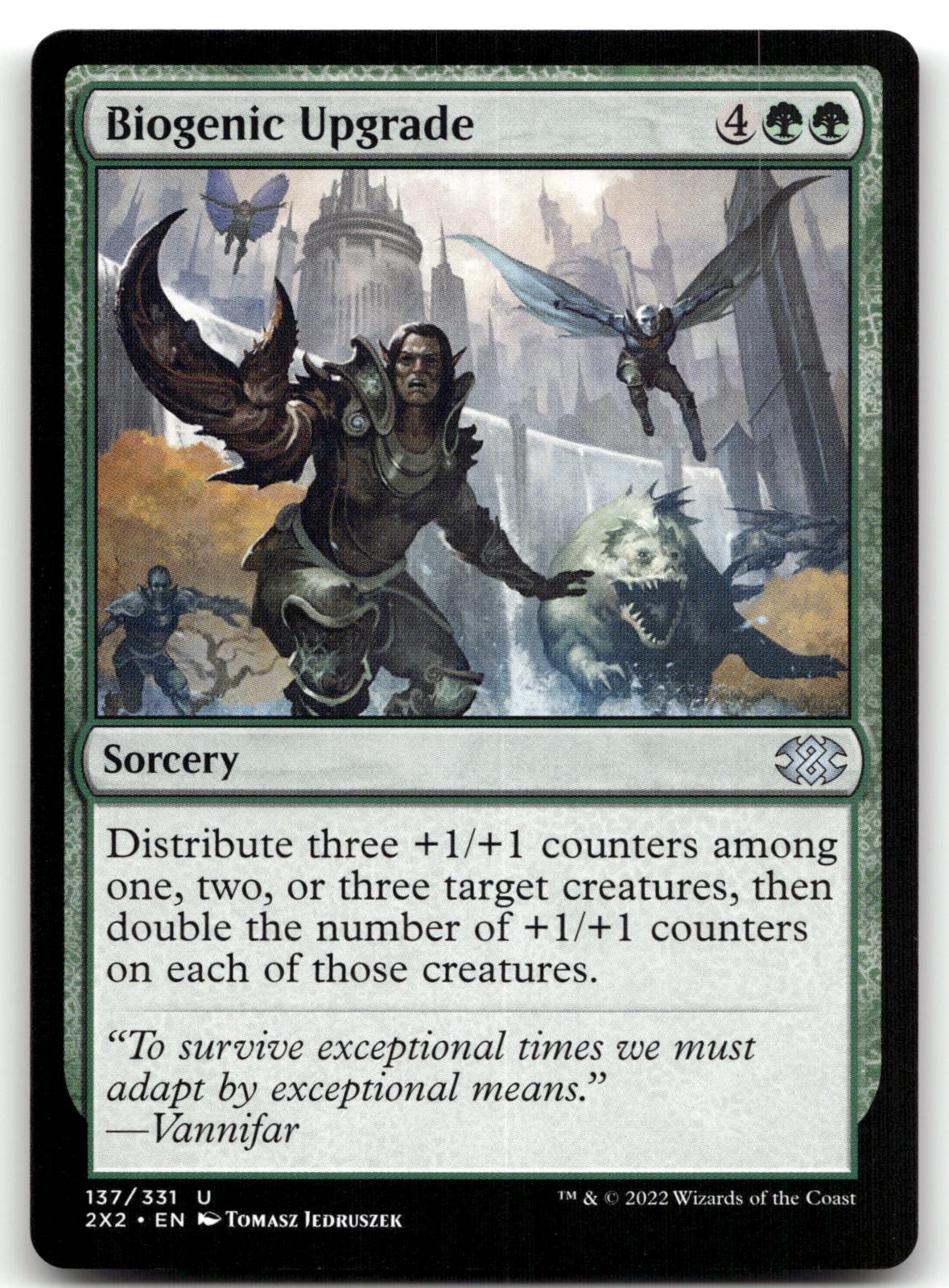Biogenic Upgrade 137 Uncommon Double Masters 2022 Magic: The Gathering Near Mint